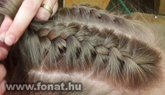 hajfonás, fodrászat, hajszobrászat, copf